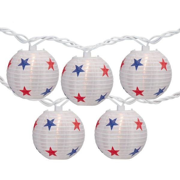 Northlight Seasonal Star Paper Lantern Lights - 10 Count - image 