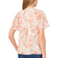 Womens Cece Flutter Sleeve Floral Bow Blouse - image 2