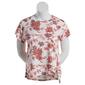 Womens Architect&#40;R&#41; Short Sleeve Floral Side Tie Tee - image 1