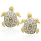 Accents by Gianni Argento Diamond Accent Turtle Stud Earrings - image 1