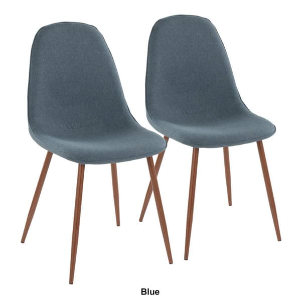 LumiSource Pebble Mid-Century Modern Accent Chairs - Set of 2