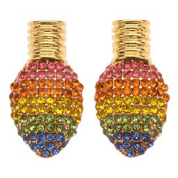 Multi Color & Gold Festive Light Earrings