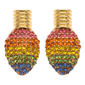 Multi Color & Gold Festive Light Earrings - image 1