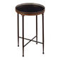 9th & Pike(R) Black Metal Traditional Accent Table - image 1