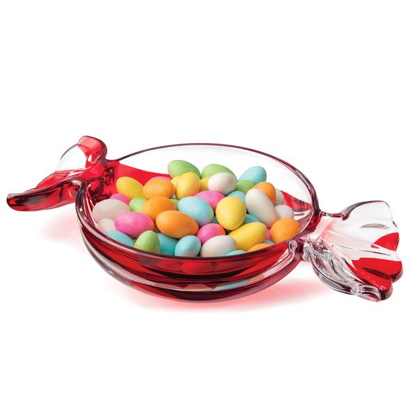 Godinger Red Peppermint Small Bowl - image 