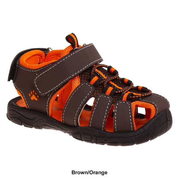 Big Boy Rugged Bear Hook & Loop Closed Toe Sport Sandals