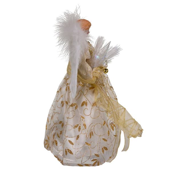 Kurt Adler Gold Angel Tree Topper w/ Color Changing LED