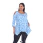 Plus Size White Mark Leopard Cold Shoulder Tunic - image 7