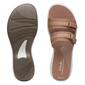 Womens Clarks&#174; Breeze Piper Warm Beige Slide Sandals - image 5