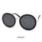 Womens Fantas Eyes Capricorn Round Metal Temple Inlay Sunglasses - image 2