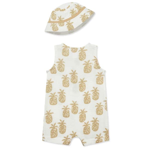 Baby Boy &#40;3-12M&#41; Little Me&#174; Pineapple Romper with Hat