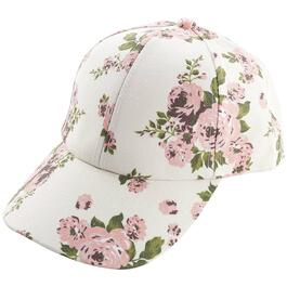 Womens Madd Hatter All Over Floral Baseball Cap