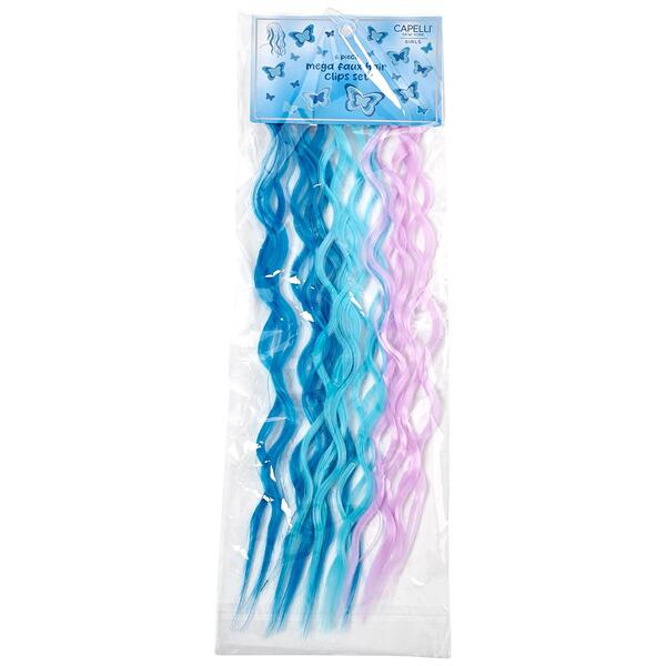 Girls Capelli&#40;R&#41; New York 6pc. Faux Wavy Hair Clips - image 