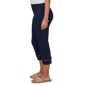 Plus Size Emaline Summer In The City Pull On Grommet Hem Capris - image 4