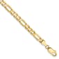 Mens Gold Classics&#8482; 4.50mm. 14k Concave Open Figaro Necklace - image 2