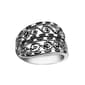 Marsala Fine Silver Plated Filigree Bypass Ring - image 1