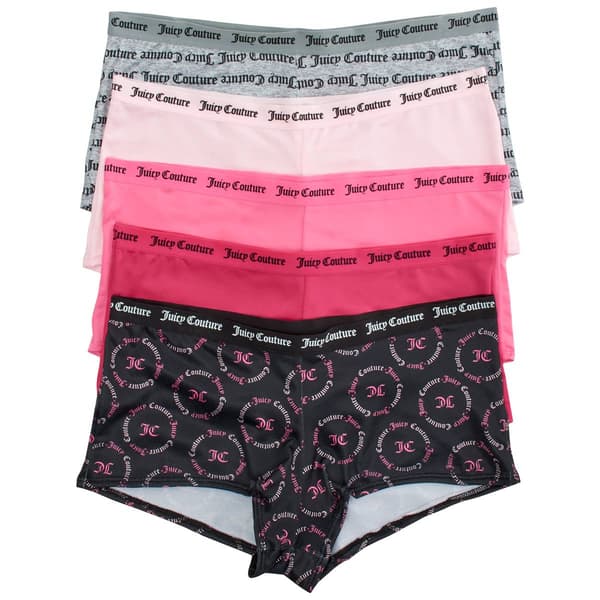 Juniors Juicy Couture 5pk. Micro Boyshort Panties JC8556-5PKDG