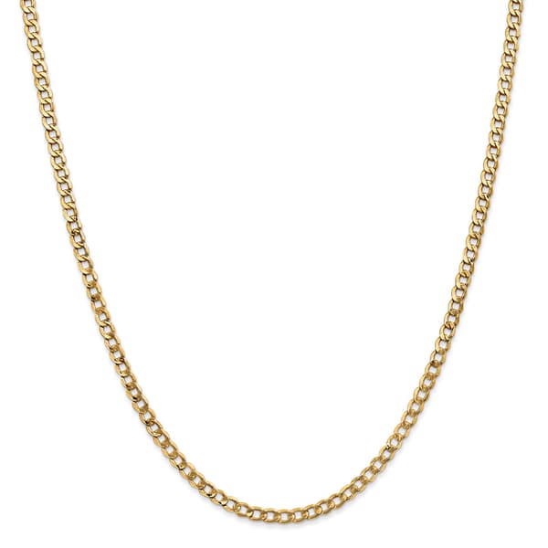 Gold Classics&#8482; 3.35mm. 14k Semi Solid Curb Link Anklet