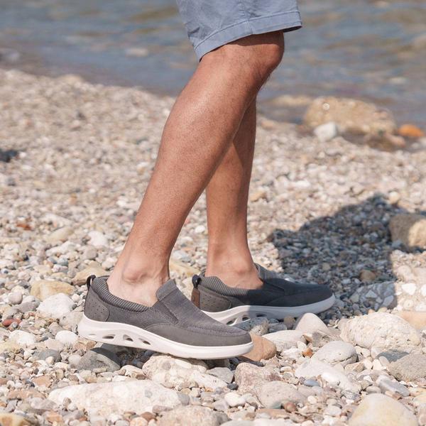 Mens Nunn Bush Ponte Knit Moc Toe Slip-On Sneakers