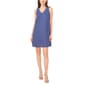 Womens MSK Sleeveless V-Neck Linen Shift Dress with Pocket - image 1