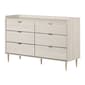 South Shore Hype Winter Oak 6-Drawer Double Dresser - image 1
