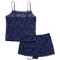 Womens Spree Intimates Lace Cami Short Set - image 2