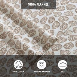 Eddie Bauer Little Creek Pine Cone Cotton Flannel Sheet Set