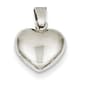 Gold Classics&#40;tm&#41; 14kt. White Gold Puffed Heart Pendant - image 1