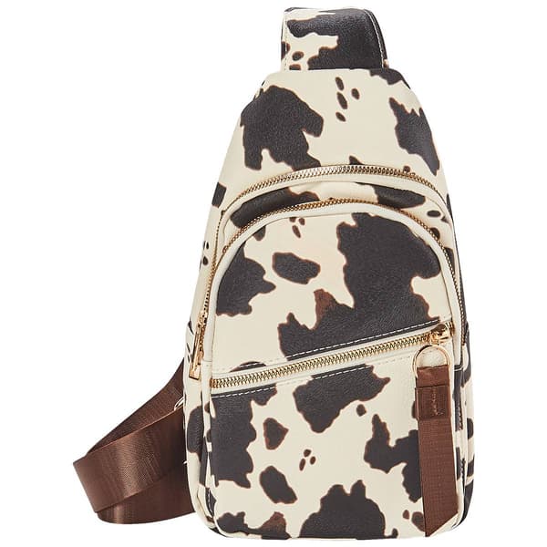 DS Fashion NY Sling Bag w/ Web Strap - Cow - image 