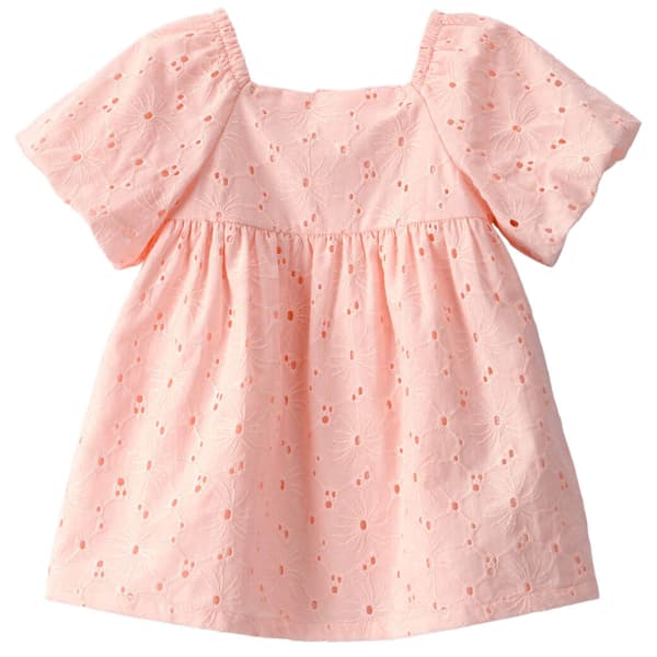 Baby Girl (12-24M) Carters(R) Eyelet Short Sleeve Dress - image 