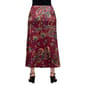 Womens 24/7 Comfort Apparel Wine Paisley A Line Maxi Skirt - image 2