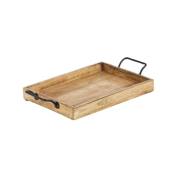 9th & Pike&#174; Small Natural Wooden Trays - Set of 3