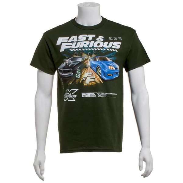 Young Mens Fast & Furious Graphic Tee - image 