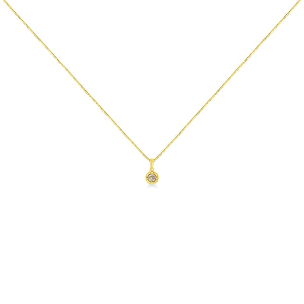 Diamond Classics&#8482; 14kt. Yellow Gold 1/5ctw Diamond Pendant