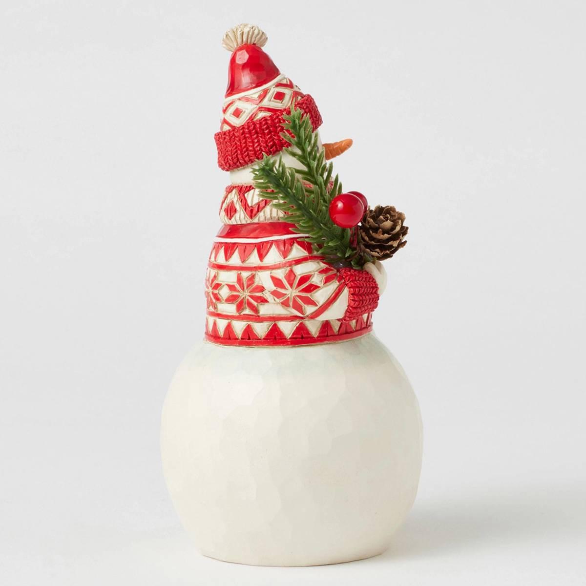 Jim Shore Nordic Noel Snowman Evergreen Christmas Figurine