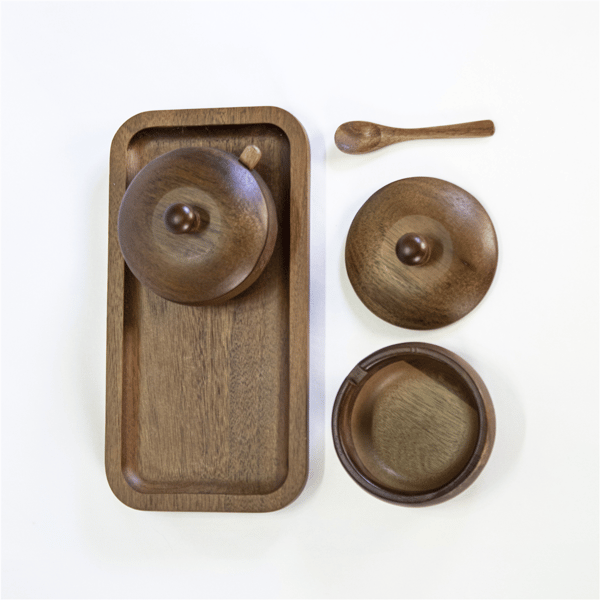 BergHOFF Acacia Wooden Spice Jar Set
