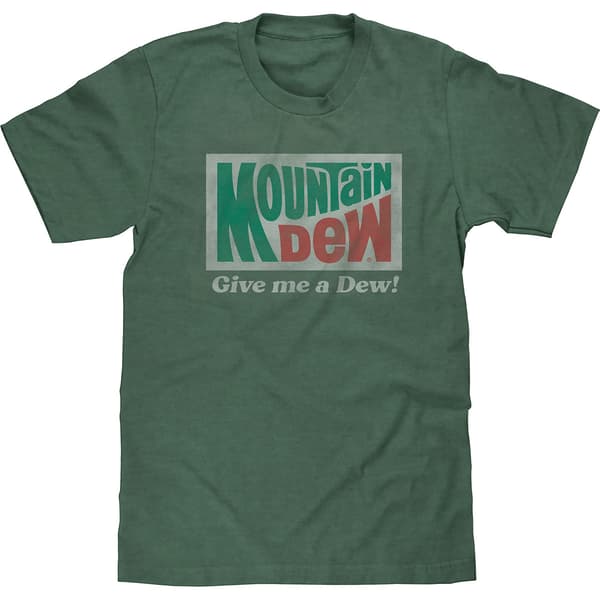 Young Mens Mountain Dew Short Sleeve Graphic Tee