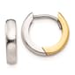 Gold Classics(tm) Two-Tone Small Hoop Earrings - image 1