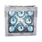 8ct. 2.6in. Solid Glass Ball Ornament - Pale Blue - image 1