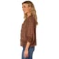 Womens Democracy 3/4 Balloon Sleeve Open Front Crochet Cardigan - image 3