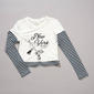 Girls (7-16) No Comment New York Layered Striped Sleeve Tee - image 2