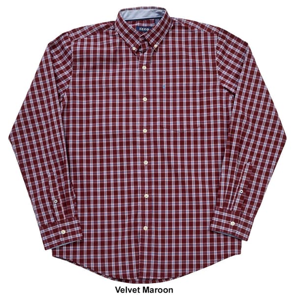 Mens IZOD® Performance Comfort Plaid Button Down Shirt - Boscov's