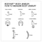 3pk. 16-Gauge Surgical Steel Metallic Pastel Cartilage Set - image 4