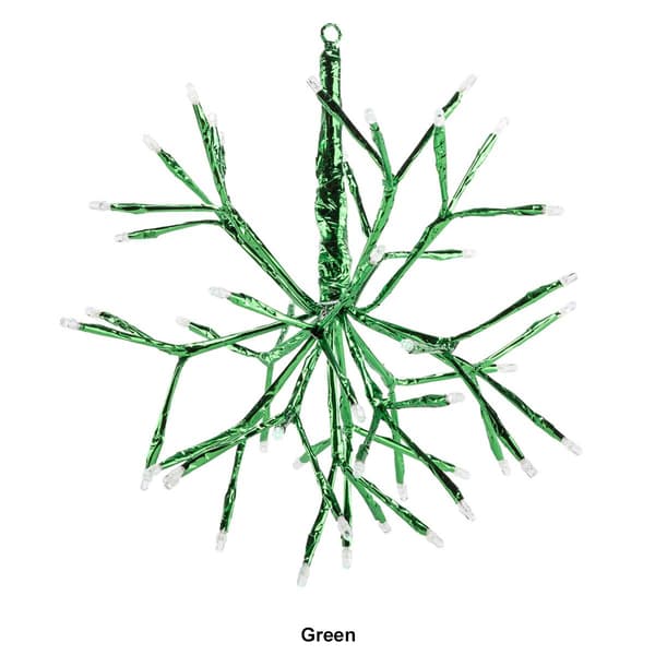 Alpine 10in. Small LED Twig Snowflake Christmas Ornament