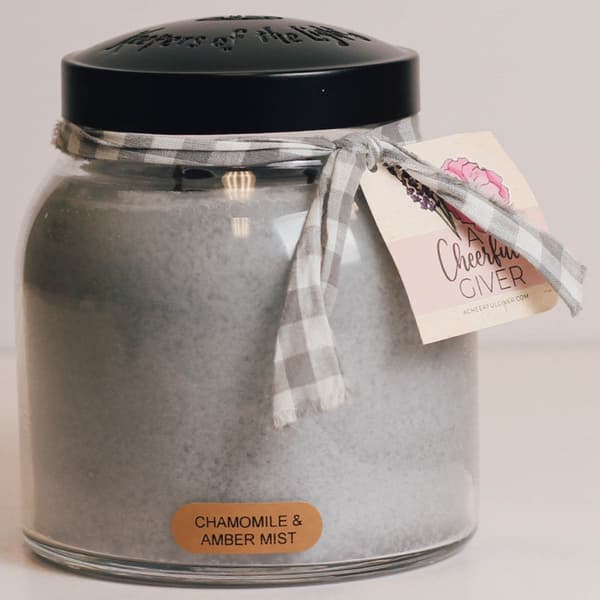A Cheerful Giver&#40;R&#41; 34oz. Chamomile & Amber Mist Papa Jar Candle - image 