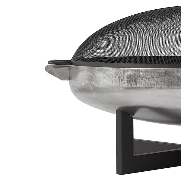 Real Flame La Porte 31" Round Steel Wood Burning Fire Pit