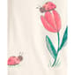 Toddler Girl Carter''s 4Pc Tulips Cotton Pj Set - image 2