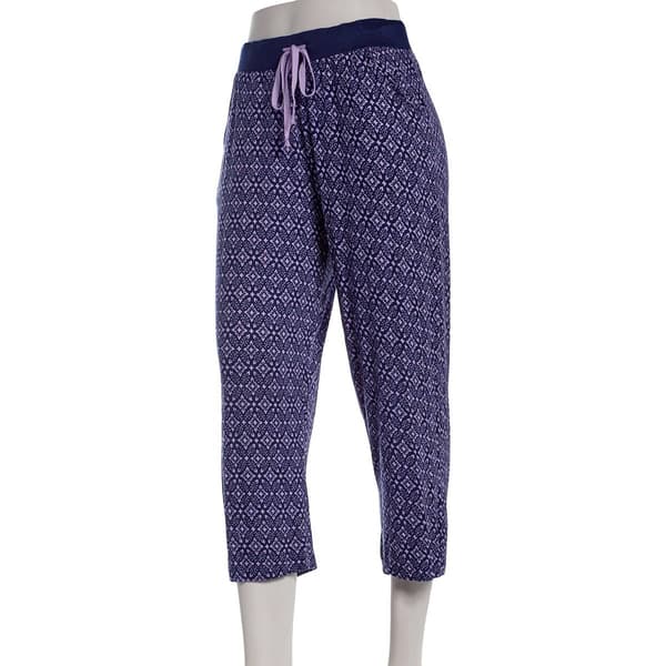 Womens René Rofé® Geometric Capri Pajama Pants