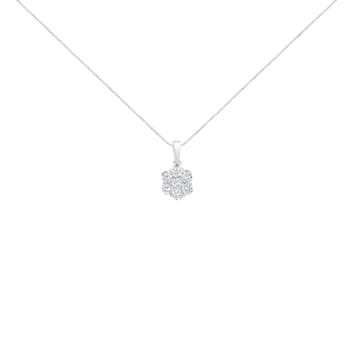 Star Flower Blossom Diamond Pendant Necklace – Lux Jewelry Boutique