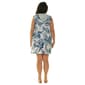 Plus Size J Valdi Botanical Sleeveless Zip Front Cover Up - image 3